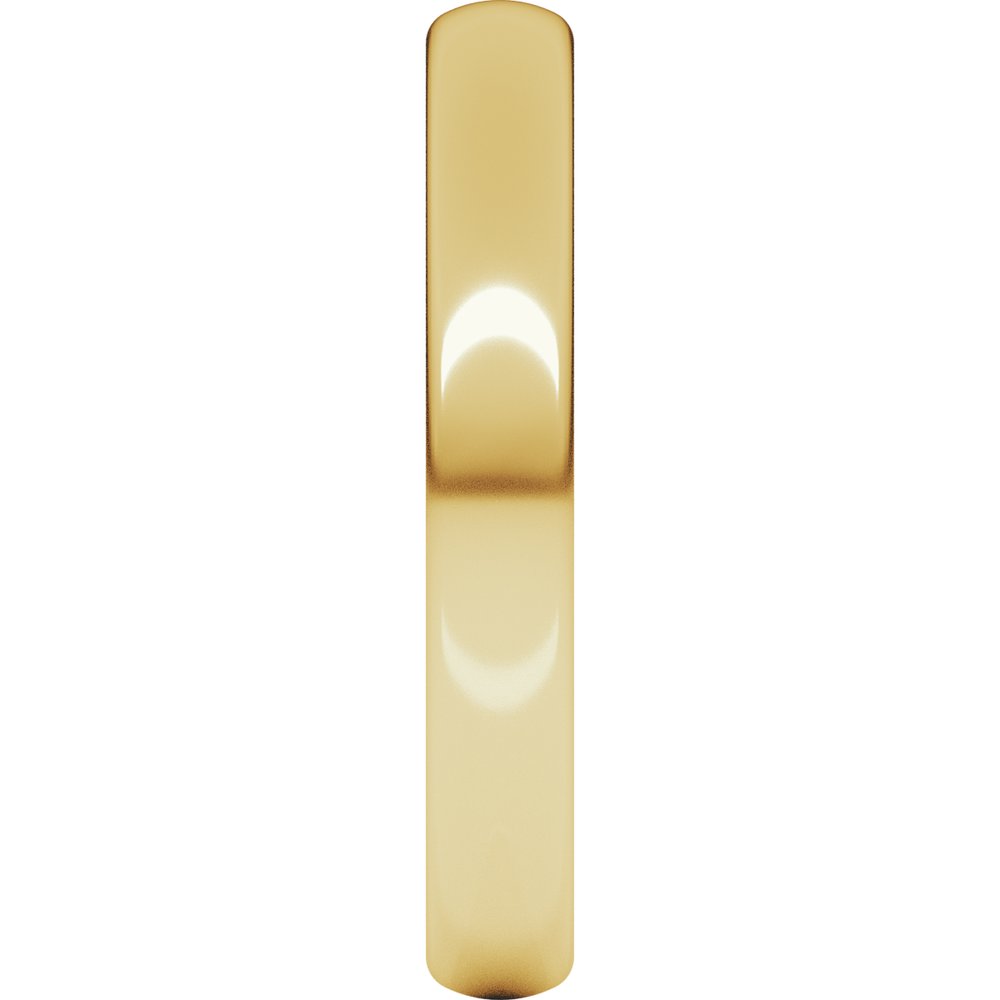 10K Yellow 3 mm Comfort-Fit European-Style Band Size 8.5