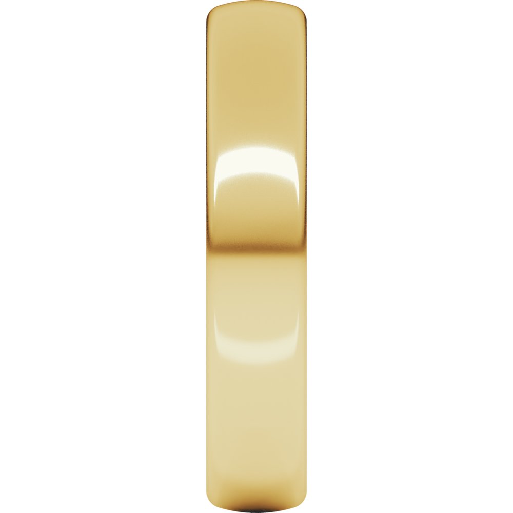 14K Yellow Gold 4 mm Comfort-Fit European-Style Band Size 4.5