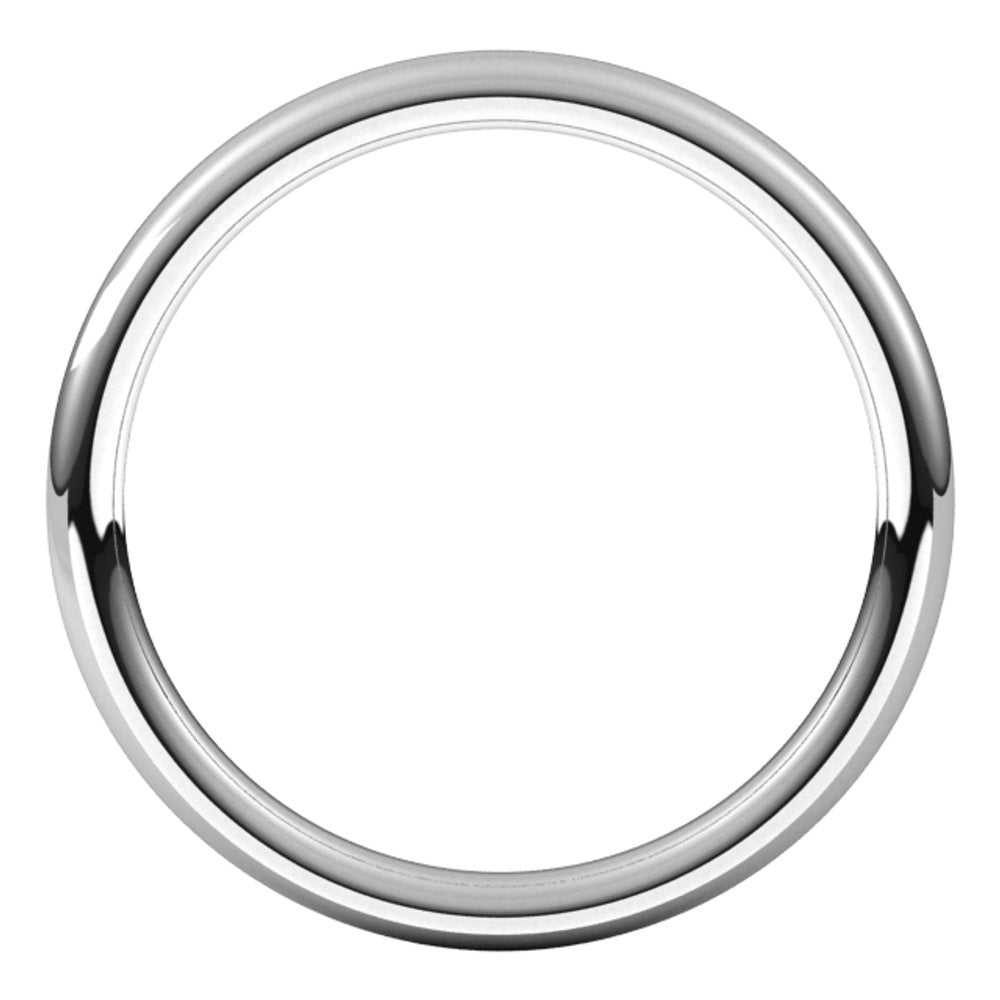 Platinum 2 mm Comfort-Fit European-Style Band Size 4.5