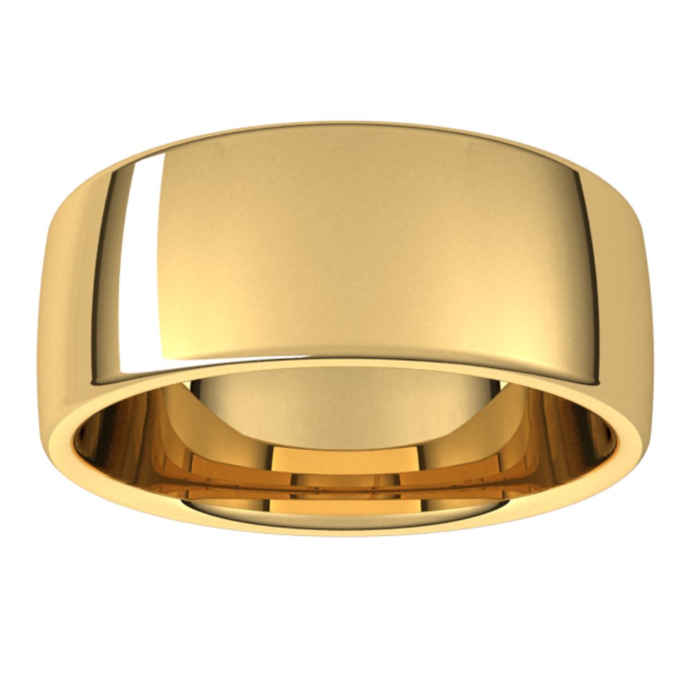 18K Yellow 8 mm Comfort-Fit European-Style Band
