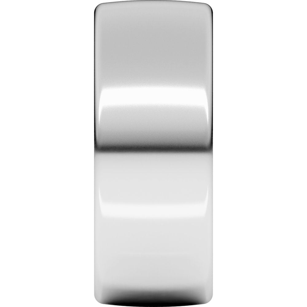 14K White Gold 8 mm Comfort-Fit European-Style Band Size 9.5