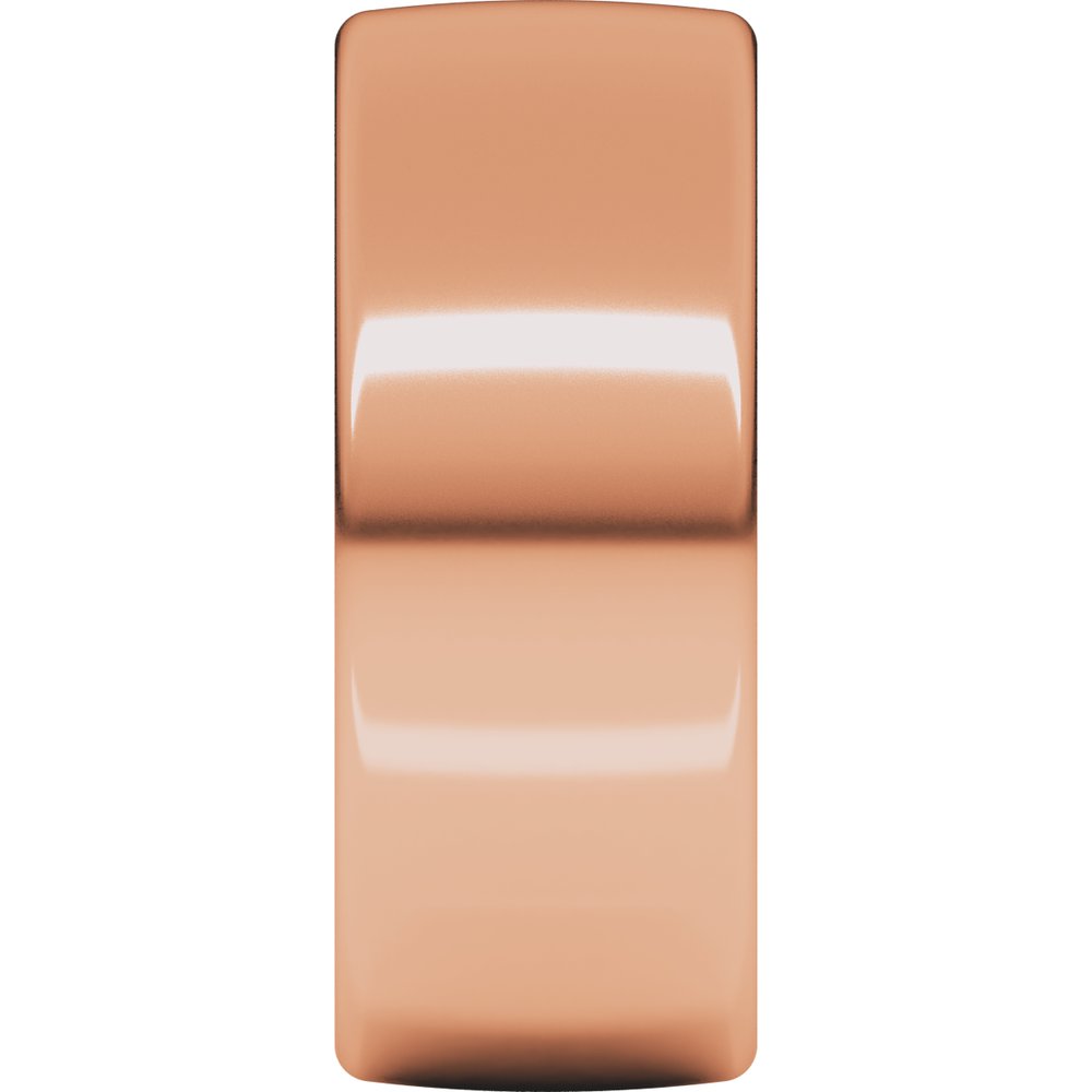 14K Rose 8 mm Comfort-Fit European-Style Band Size 11.5