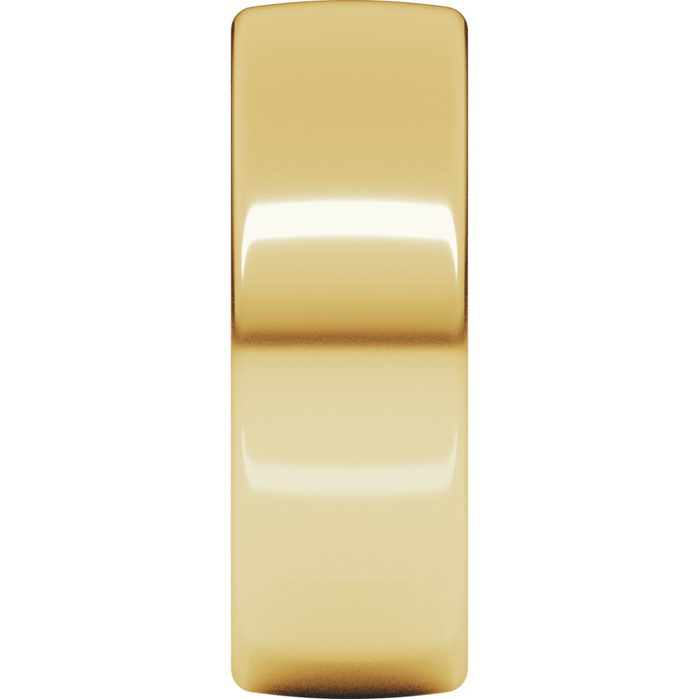 18K Yellow 7 mm Comfort-Fit Standard Weight European-Style Band Size 11