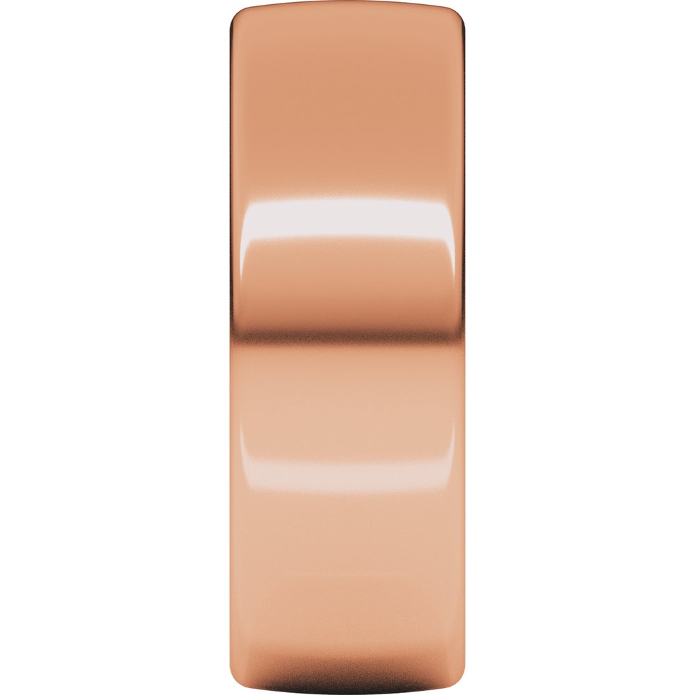 18K Rose 7 mm Comfort-Fit European-Style Band Size 11.5