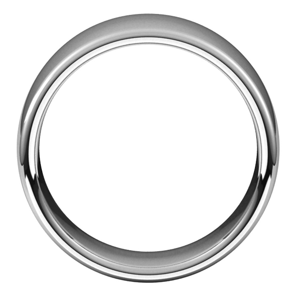 Platinum 9 mm Comfort-Fit European-Style Band Size 12.5
