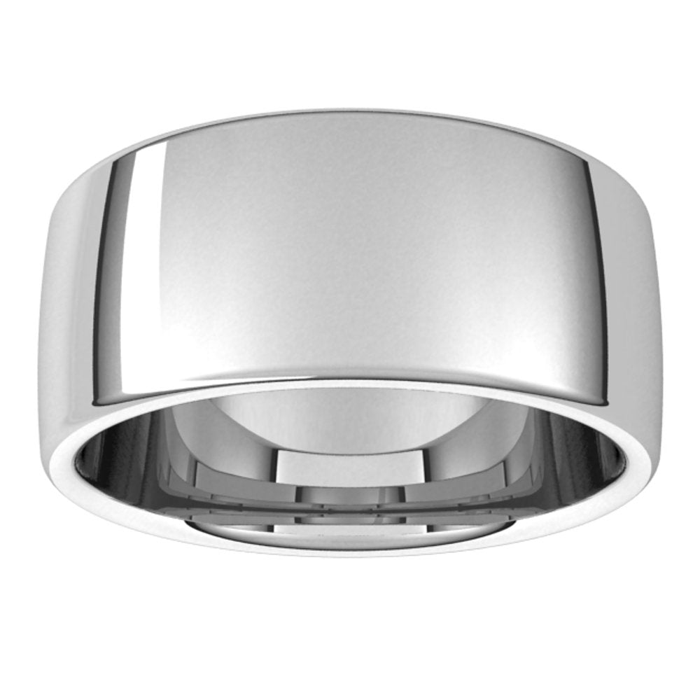 Platinum 9 mm Comfort-Fit European-Style Band Size 12.5