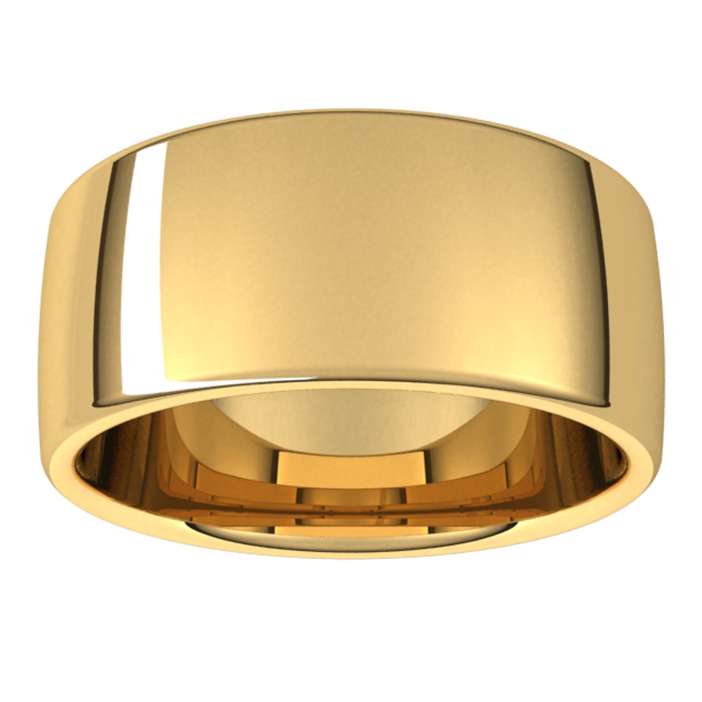 14K Yellow Gold 9 mm Comfort-Fit European-Style Band Size 7