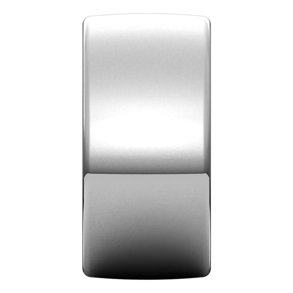 14K White 10 mm Comfort-Fit European-Style Band Size 9.5