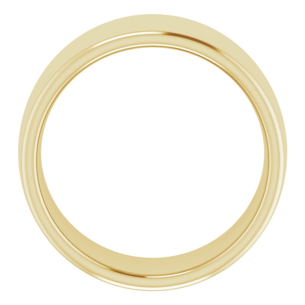 14K Yellow Gold 10 mm Comfort-Fit European-Style Band Size 5
