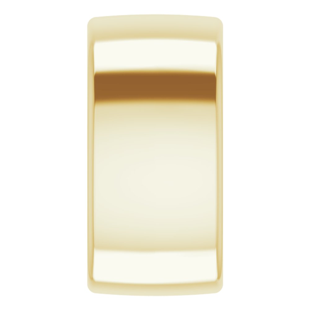 14K Yellow Gold 10 mm Comfort-Fit European-Style Band Size 5