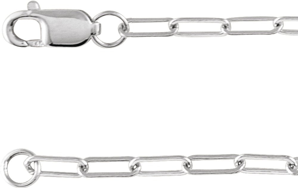 14K White 1/10 CT Natural Diamond Micro Bezel-Set 16" Necklace