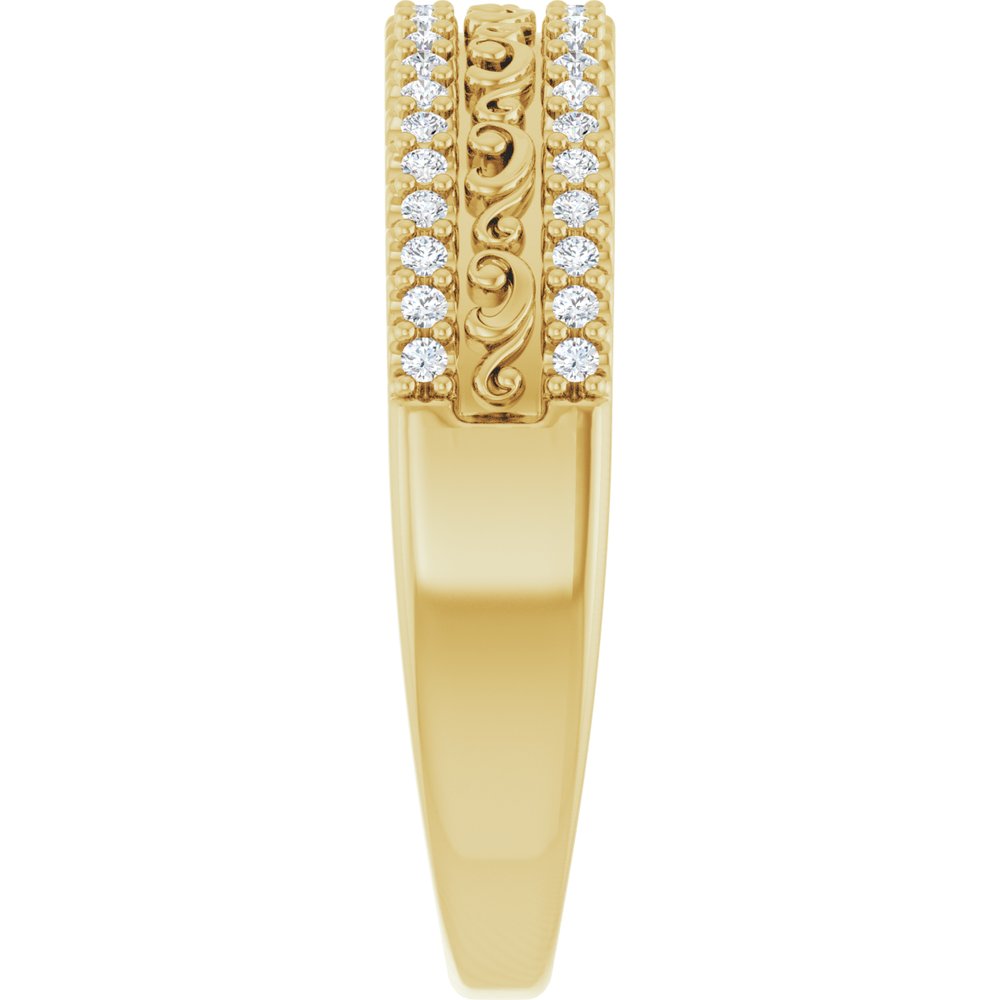 14K Yellow 1/6 CTW Natural Diamond Anniversary Band