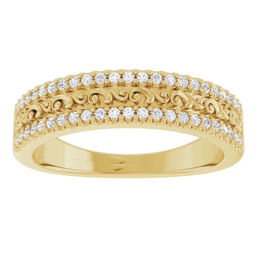 14K Yellow 1/6 CTW Natural Diamond Anniversary Band
