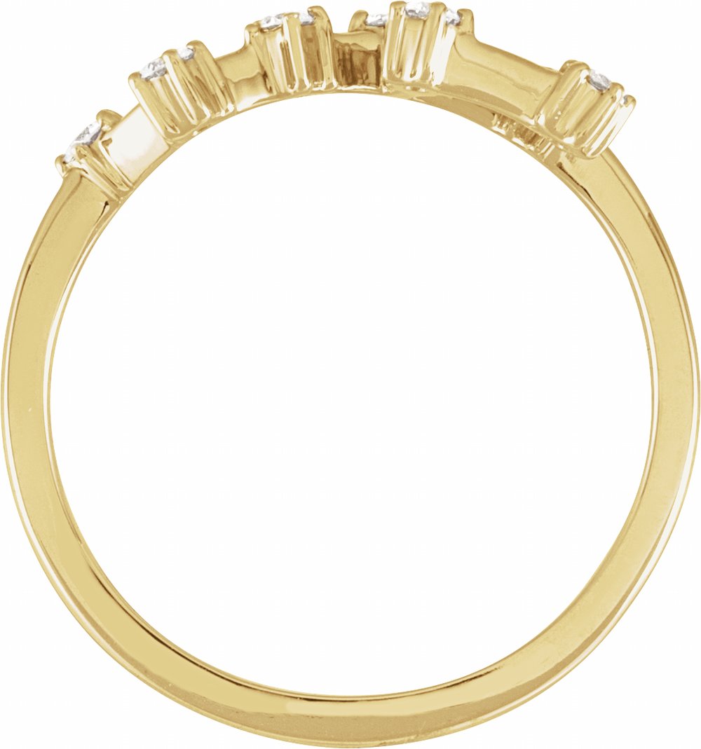 14K Yellow Gold 1/5 CTW Natural Diamond Leo Constellation Ring