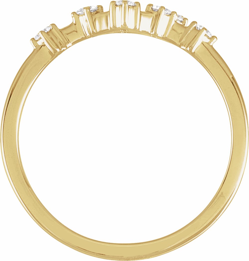 14K Yellow Gold 1/5 CTW Natural Diamond Cancer Constellation Ring