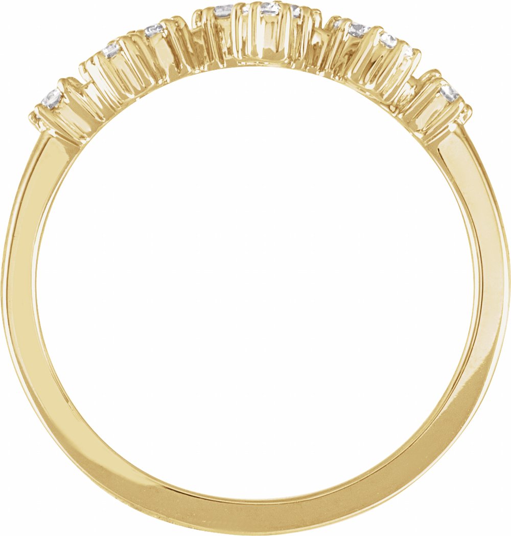 14K Yellow Gold 1/4 CTW Natural Diamond Sagittarius Constellation Ring