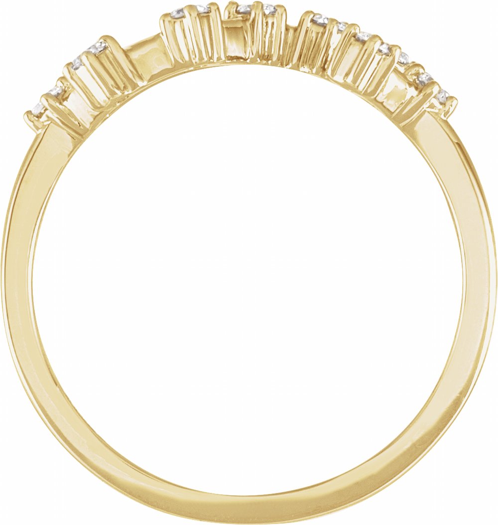 14K Yellow Gold 1/5 CTW Natural Diamond Scorpio Constellation Ring