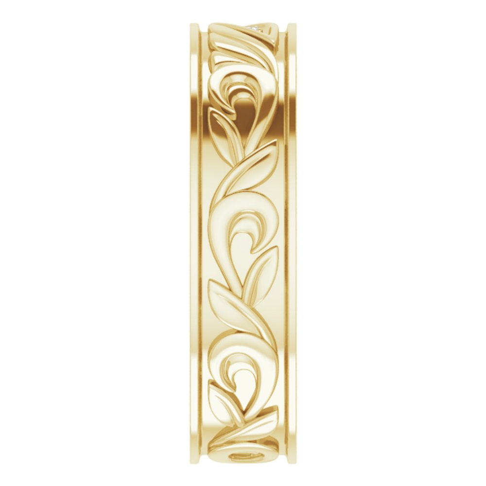 14K Yellow Gold .02 CTW Natural Diamond Band