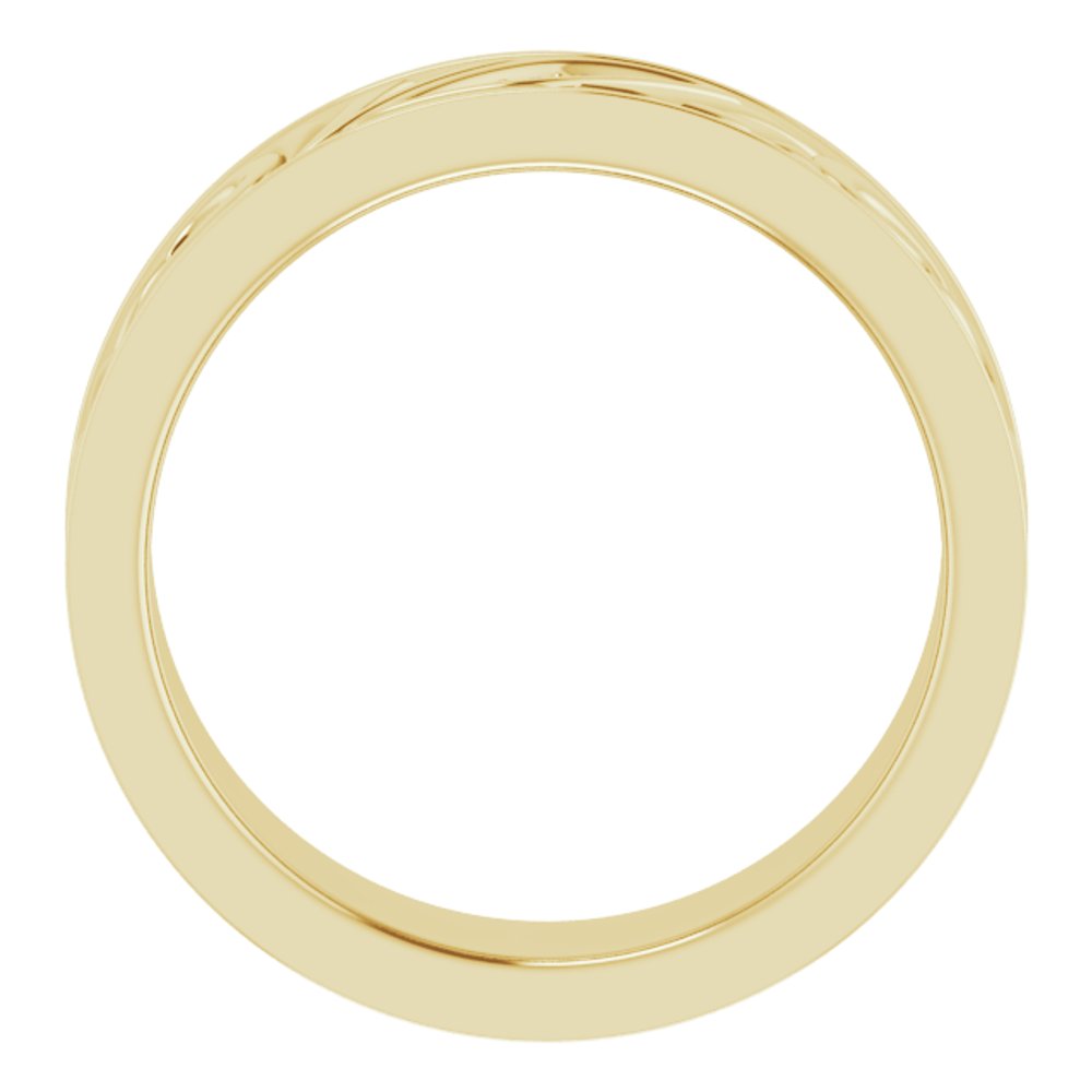 14K Yellow Gold .02 CTW Natural Diamond Band