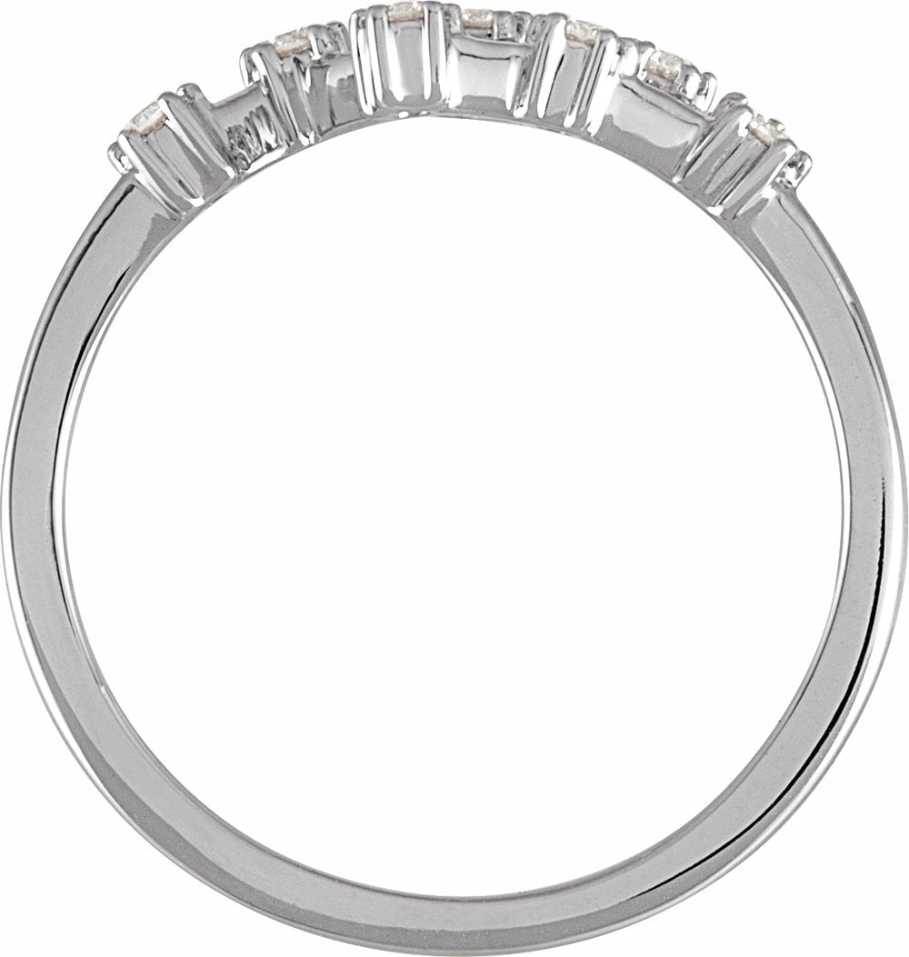 14K White Gold 1/6 CTW Natural Diamond Virgo Constellation Ring