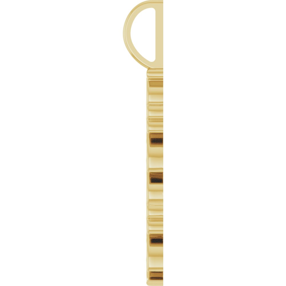 14K Yellow Gold Vertical "Mama" Charm/Pendant