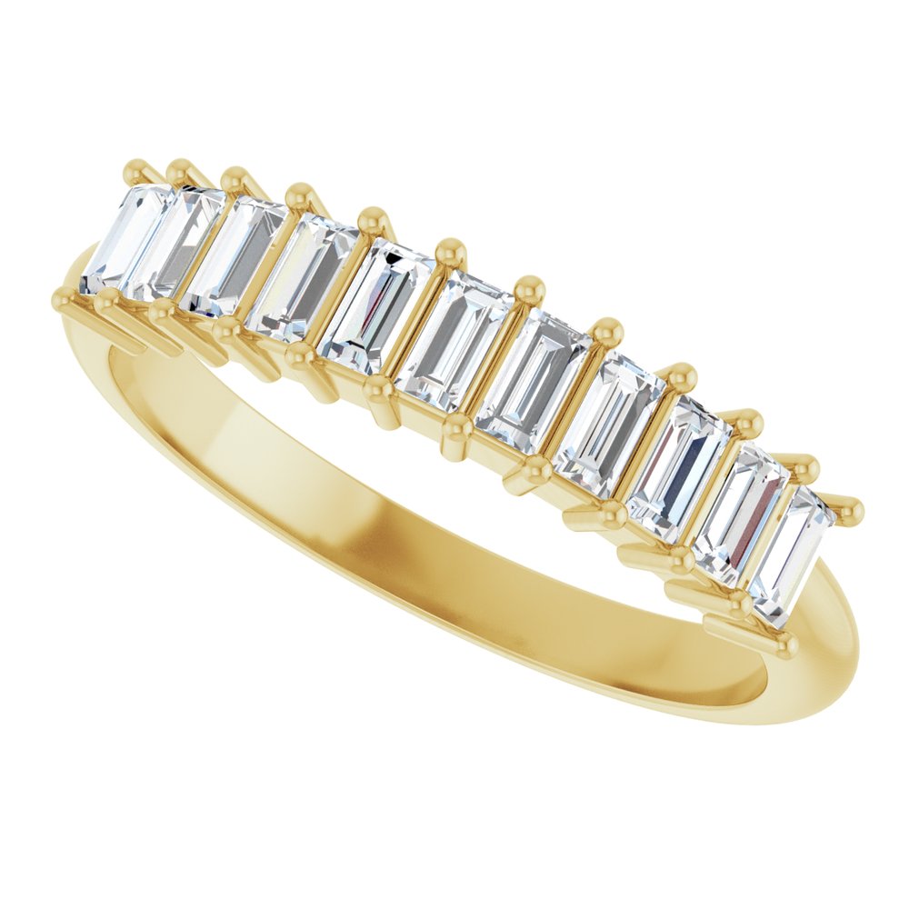 14K Yellow Gold 1/2 CTW Lab-Grown Diamond Anniversary Band