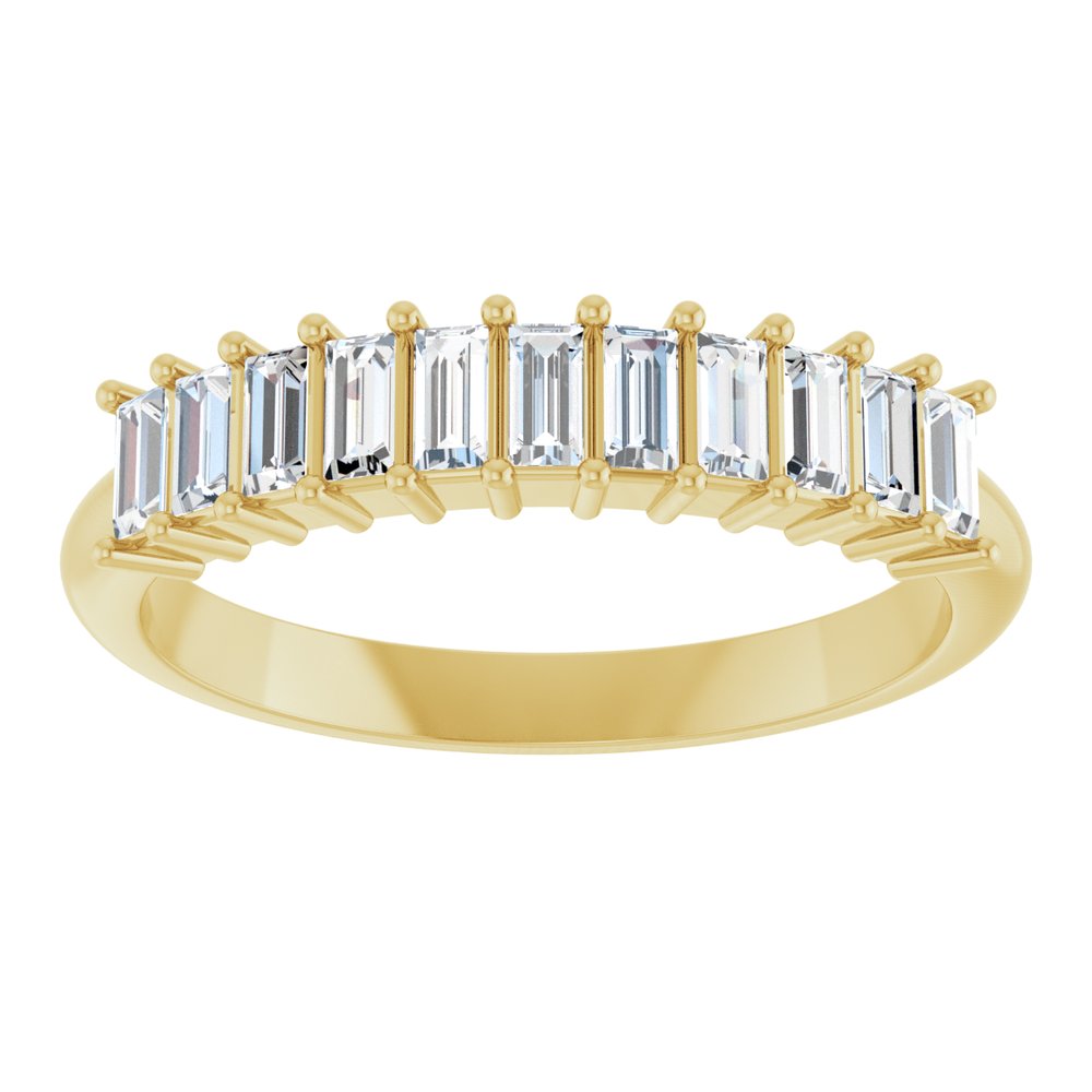 14K Yellow Gold 1/2 CTW Lab-Grown Diamond Anniversary Band