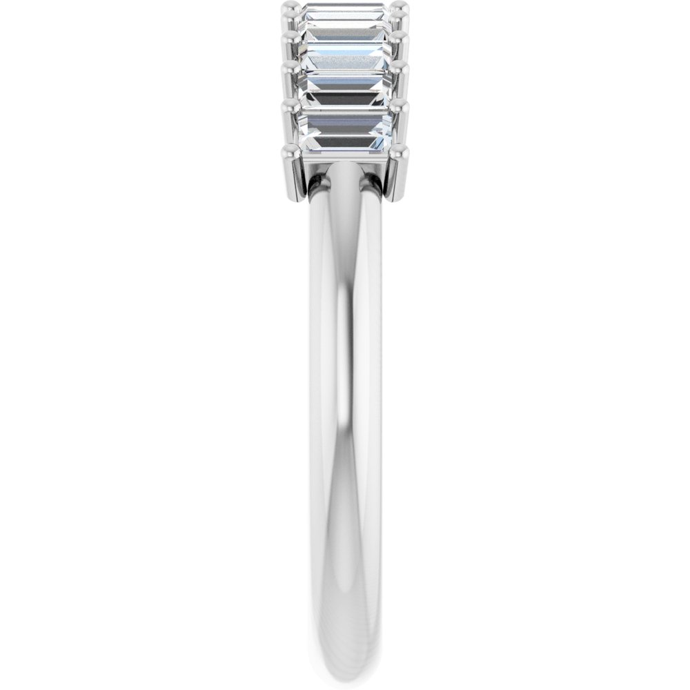 14K White Gold 1/2 CTW Natural Diamond Anniversary Band