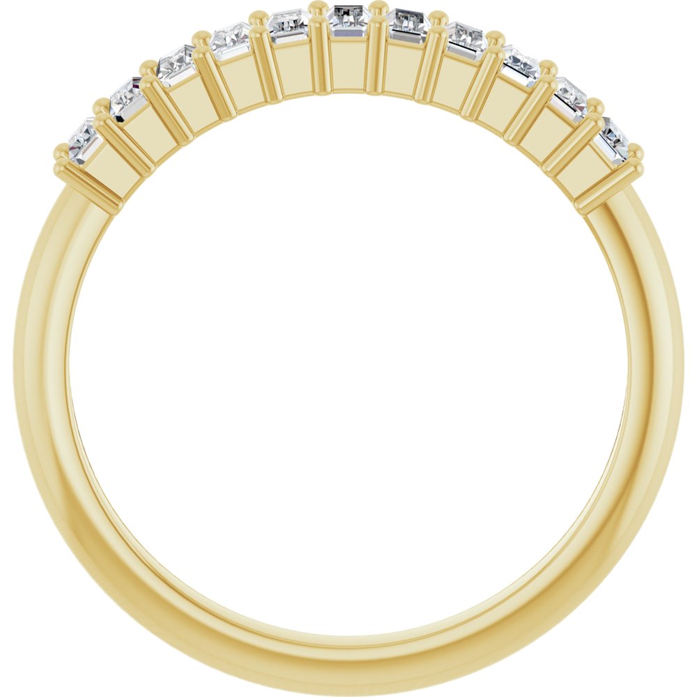 14K Yellow Gold 1/2 CTW Lab-Grown Diamond Anniversary Band