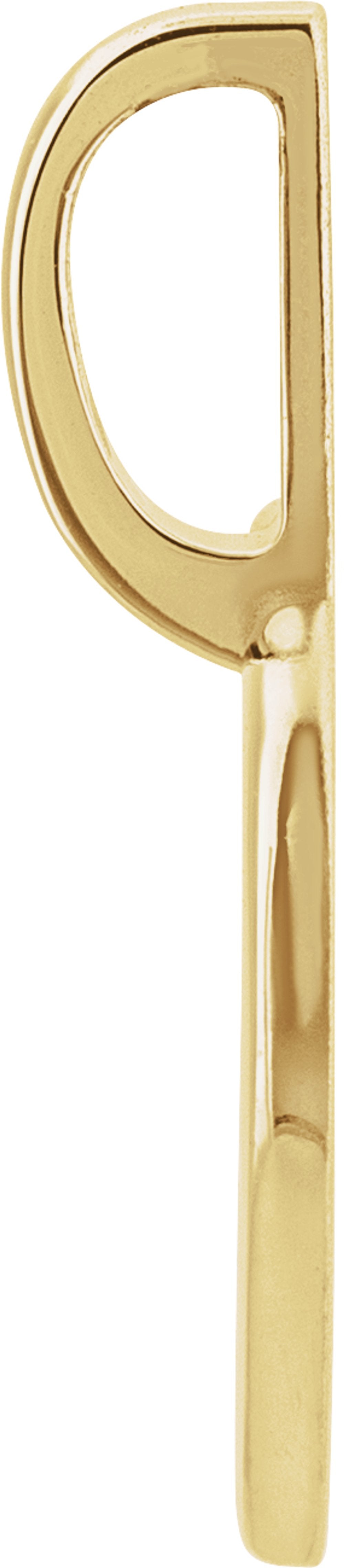 14K Yellow Gold Engravable Heart Charm/Pendant