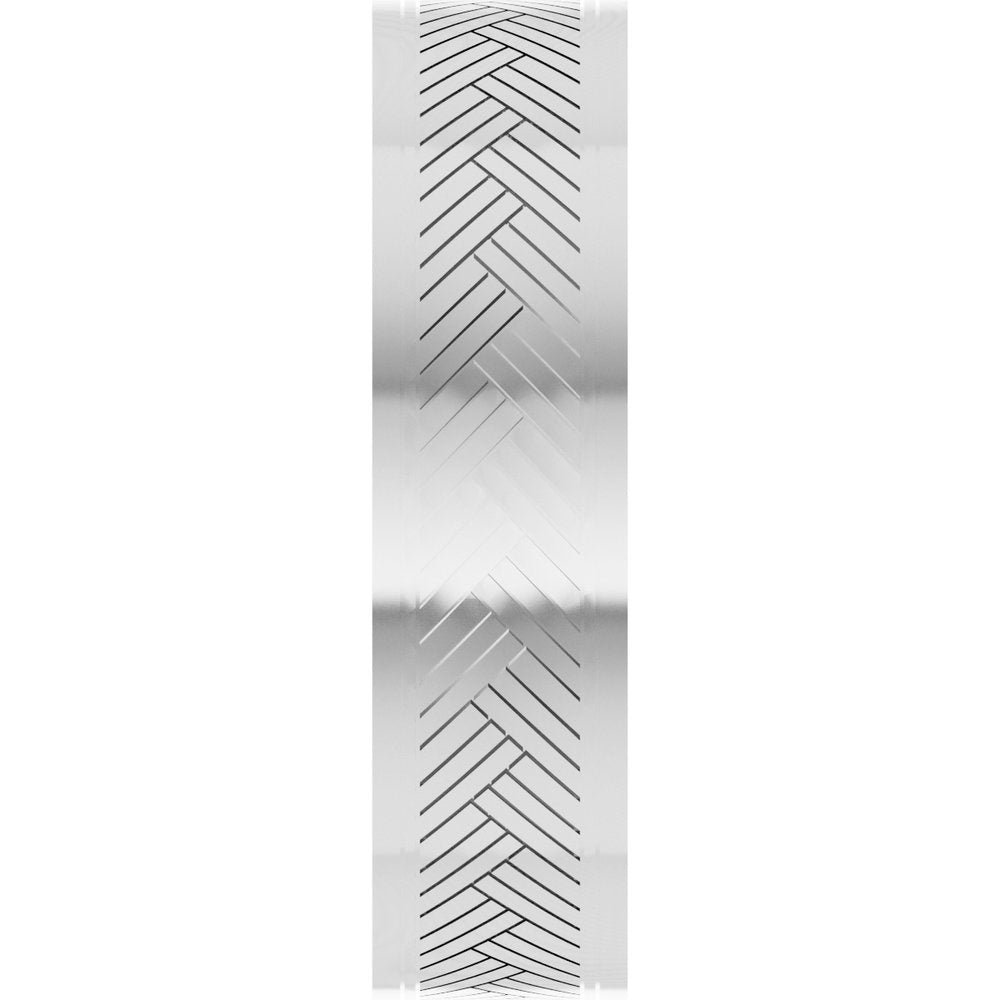 10K White Gold 6 mm Patterned Band Size 10