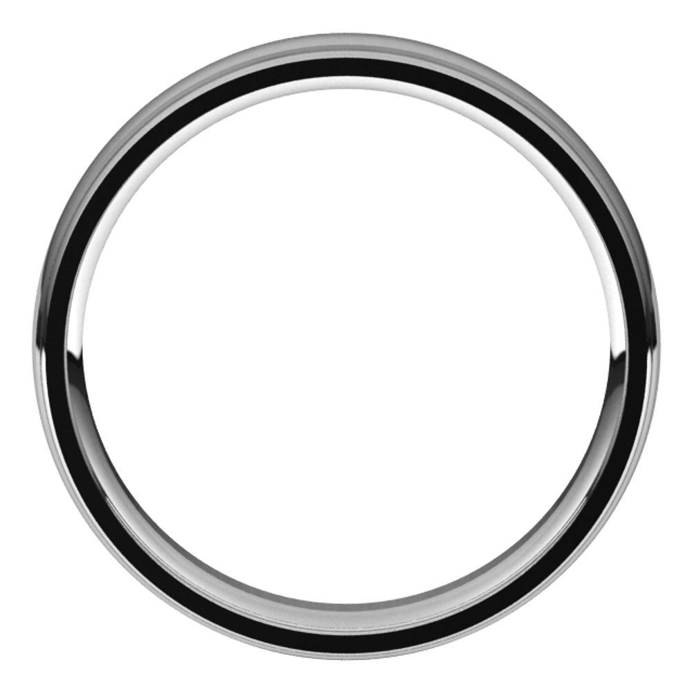 Sterling Silver 5 mm Grooved Comfort-Fit Flat Band Size 10.5