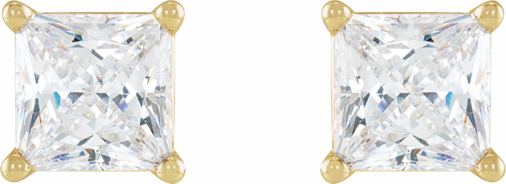 14K Yellow 1/10 CTW Natural Diamond Earrings