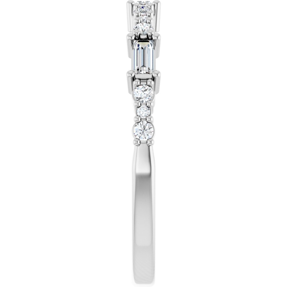14K White 1/4 CTW Natural Diamond Anniversary Band