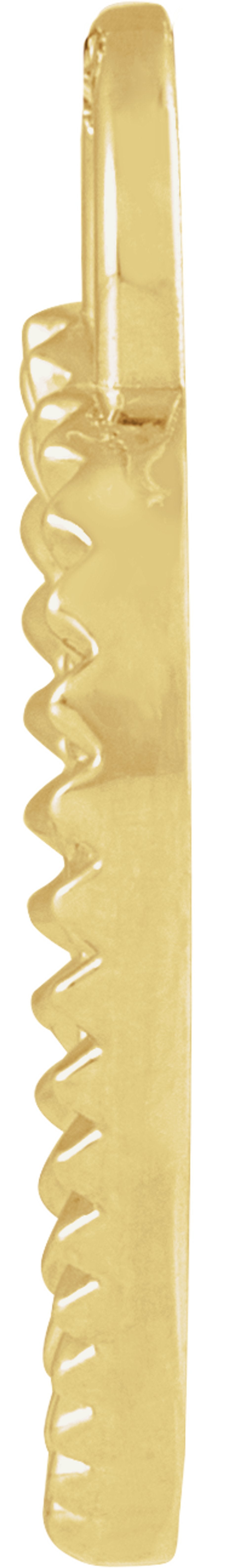 14K Yellow Gold St. Christopher Heart Medal Pendant