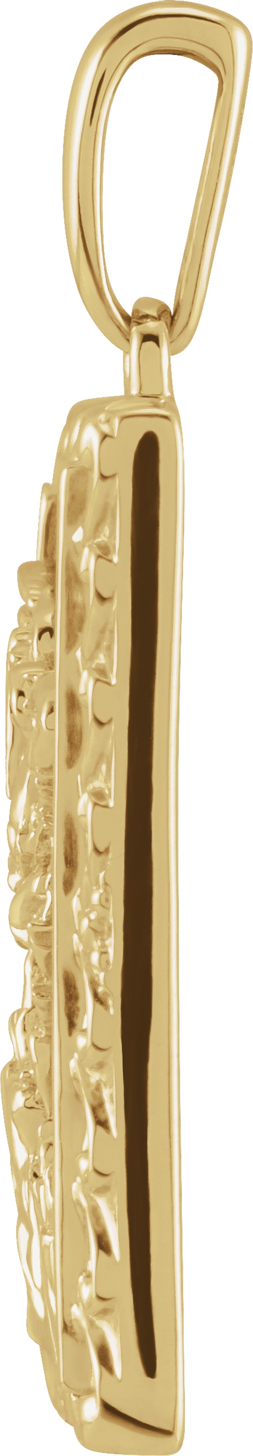 14K Yellow 19.8x15.9 mm St. Michael Medal