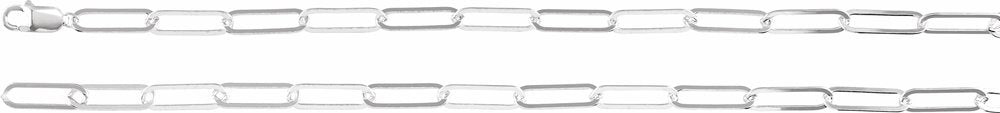Sterling Silver 6.2 mm Paperclip-Style 20" Chain