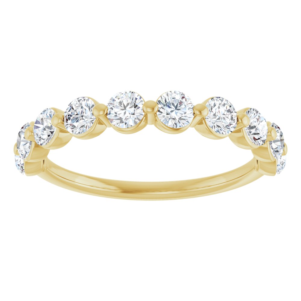 14K Yellow 9/10 CTW Natural Diamond Anniversary Band