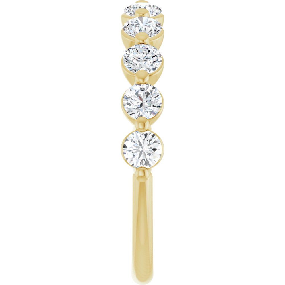 14K Yellow 9/10 CTW Natural Diamond Anniversary Band