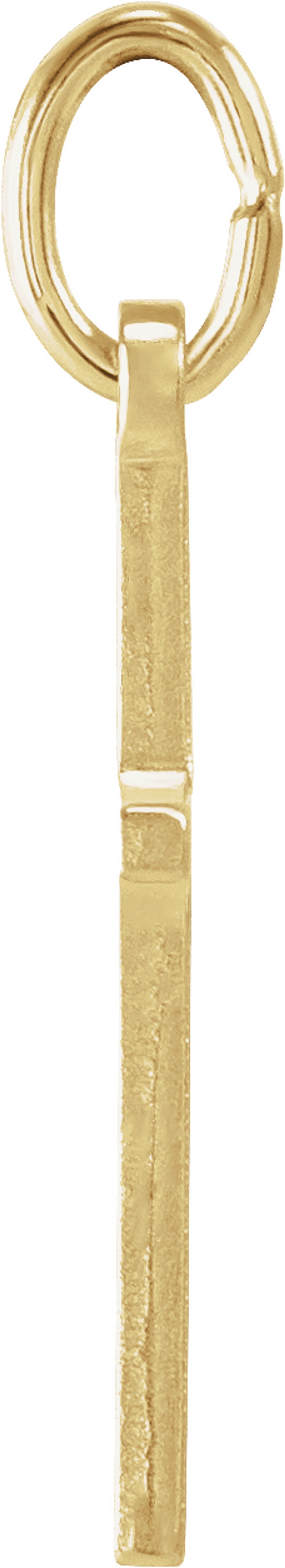 14K Yellow Gold 15.5x10 mm Cross Pendant