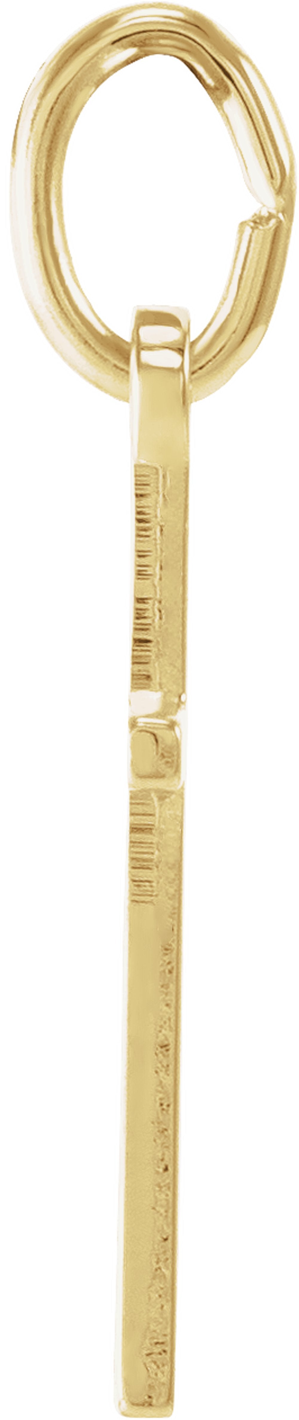 14K Yellow Gold 13x8.5 mm Cross pendant