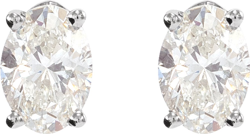 Sterling Silver 1/3 CTW Lab-Grown Diamond Earrings