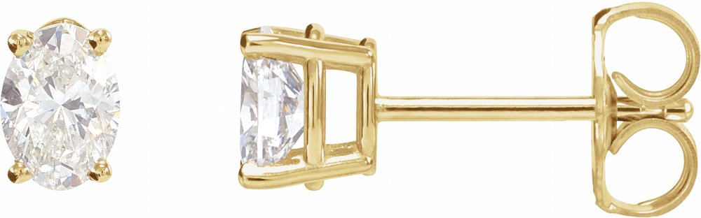 14K Yellow Gold 1/5 CTW Natural Diamond Earrings