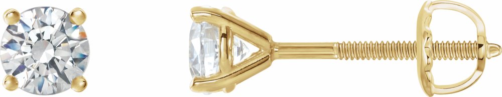 14K Yellow Gold 1/2 CTW Natural Diamond Cocktail-Style Earrings