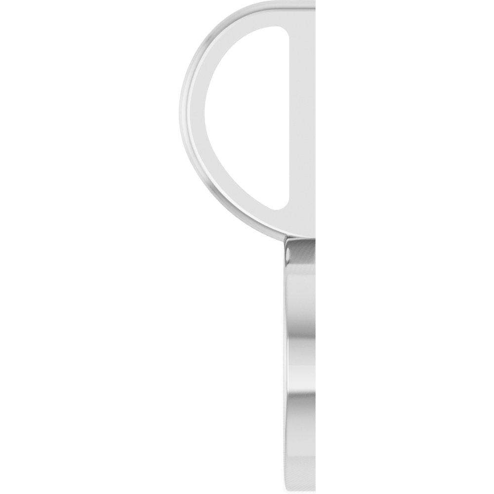 14K White Gold Engravable Disc Charm/Pendant
