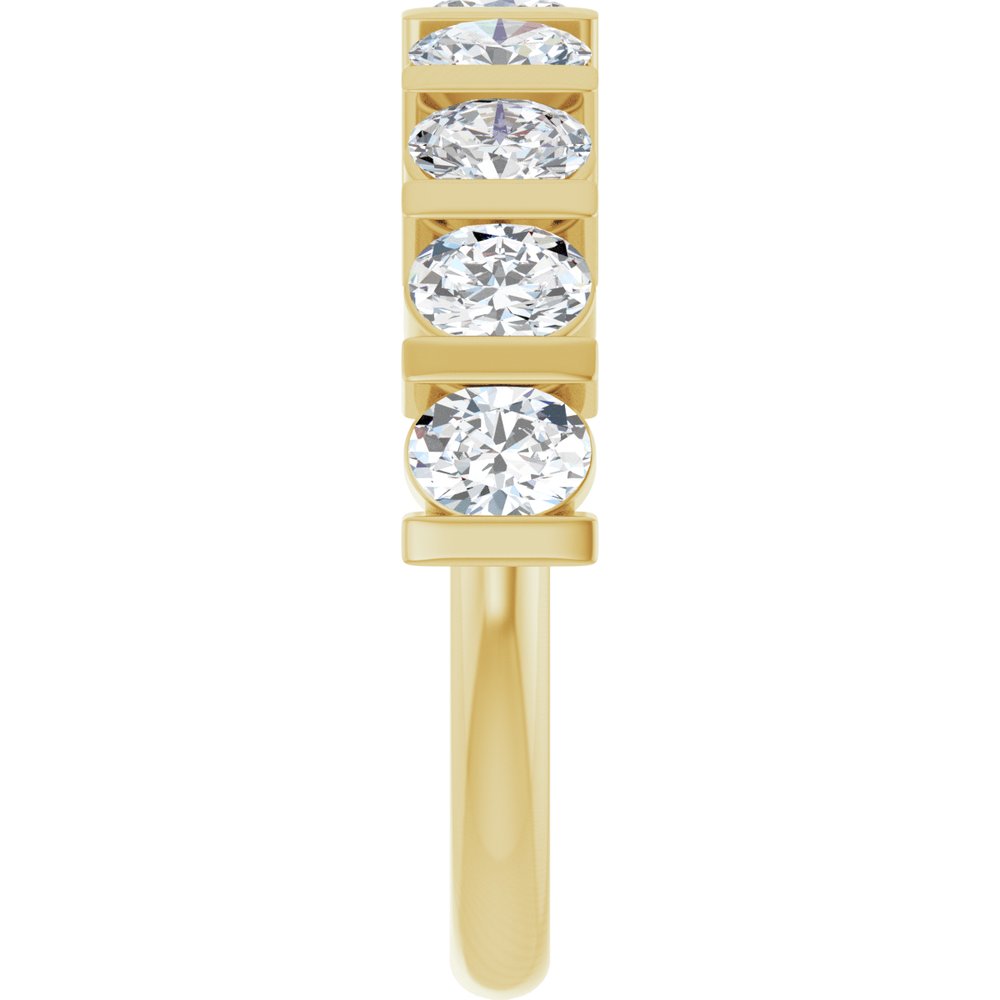 14K Yellow 1 3/8 CTW Lab-Grown Diamond Anniversary Band