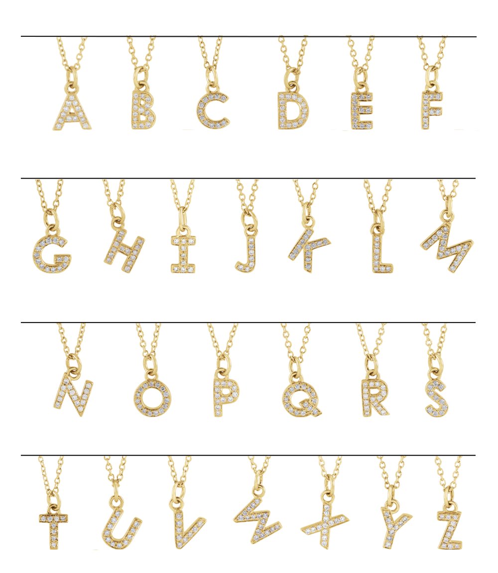 14K White .03 CTW Natural Diamond Petite Initial Z 16-18" Necklace