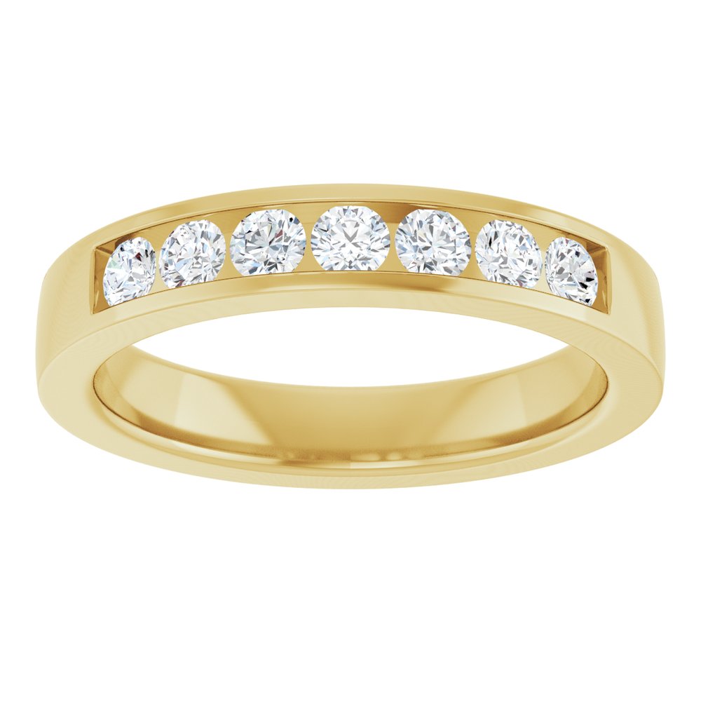 14K Yellow Gold 3/8 CTW Lab-Grown Diamond Band Size 7