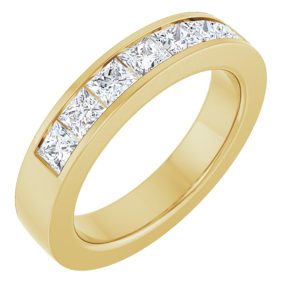 14K Yellow Gold 1 1/6 CTW Lab-Grown Diamond Band Size 7