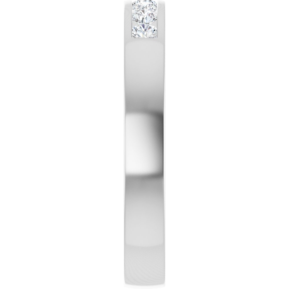 14K White Gold 1/5 CTW Lab-Grown Diamond Band Size 7